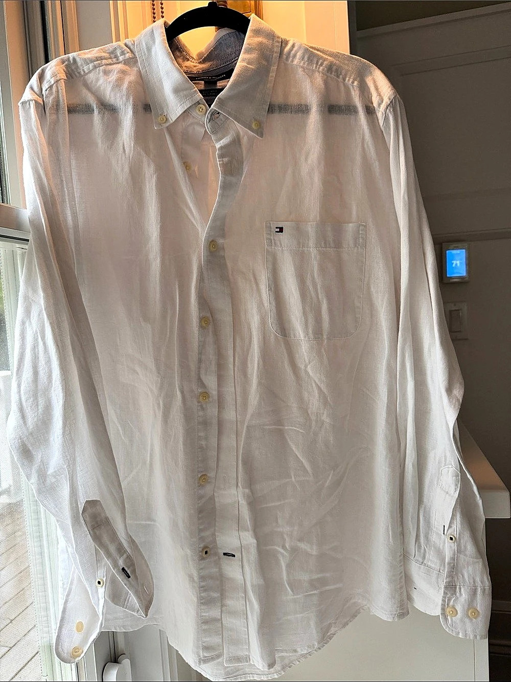Tommy Hilfiger White Button Down Shirt Size XL